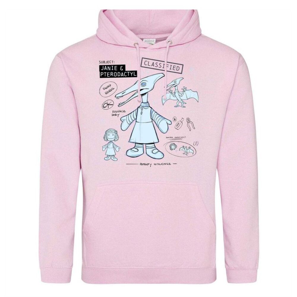 Disney Mens Pterodactyl Hoodie / Pink
